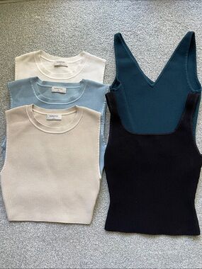 Babaton Ribbed Knit Top BUNDLE